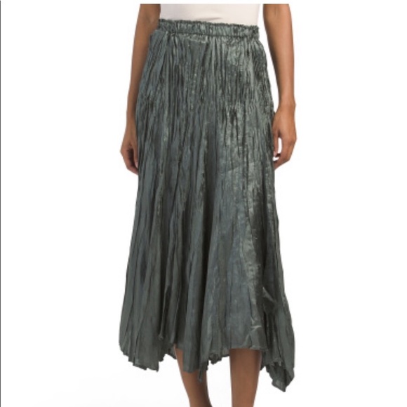 NWOT Young Fabulous & Broke Calla Midi Skirt Seaglass Green | M - Picture 1 of 11